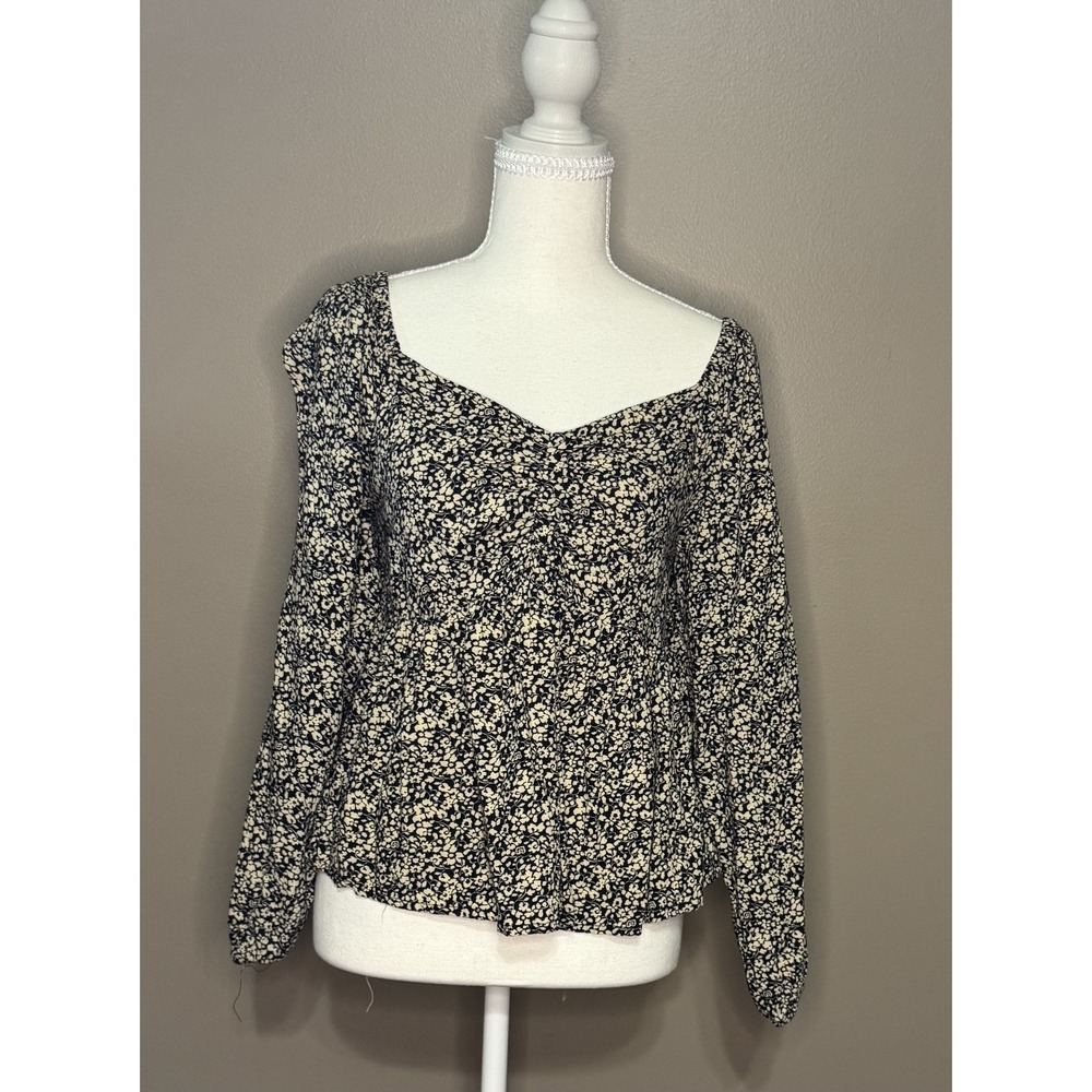 Women's Japna Black and Beige Bouse Size S #1156